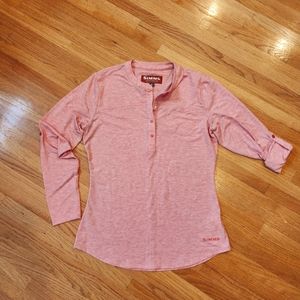 SIMMS drifter tech long sleeve henley size S